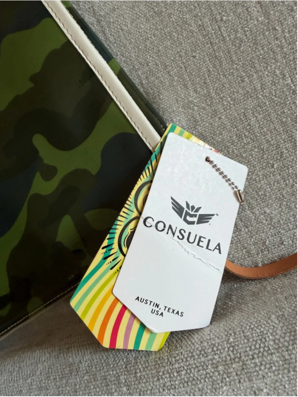 Consuela Camo Legacy Tote Baby Insert with Changing Mat Diaper Pad new with tags